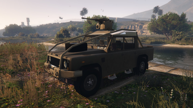 Land Rover 110 Pickup Armoured with Deactivated Turret