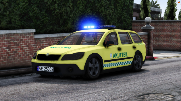 Norsk Skoda Octavia Akuttbil