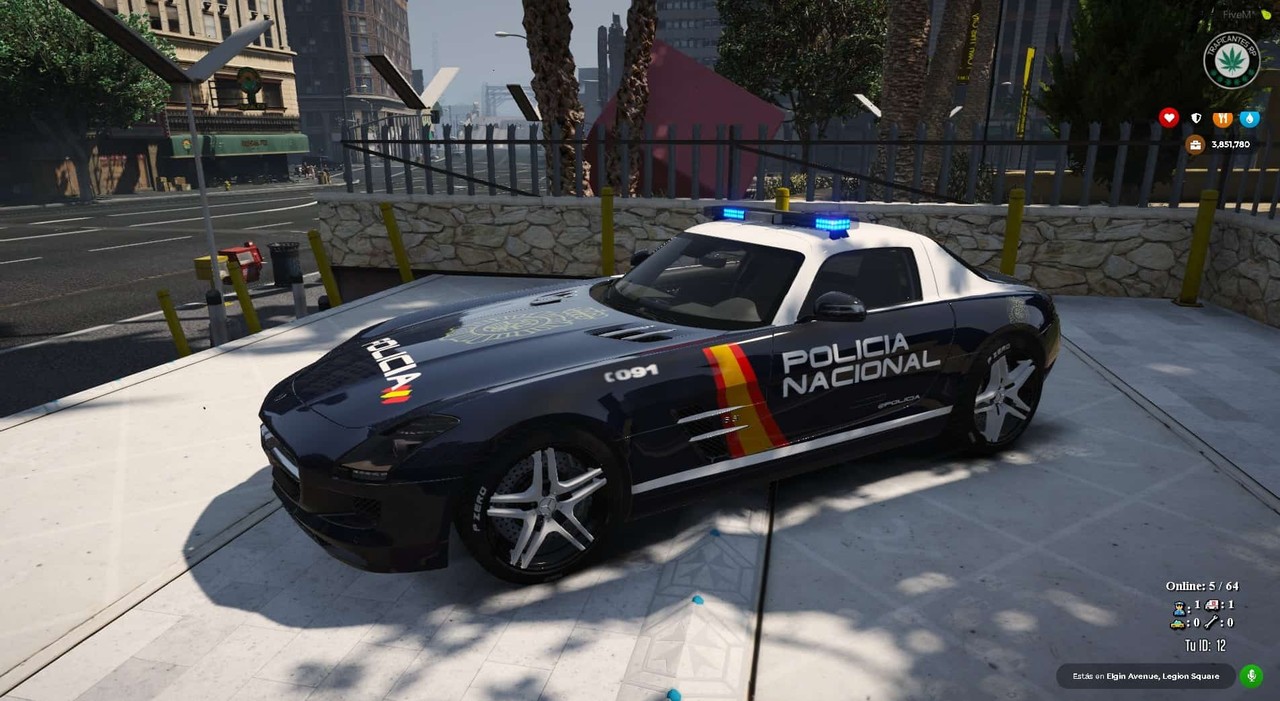 Mercedes-Benz SLS Policia Nacional/CNP of Spain/España[FiveM-ADD-ON] 1.0